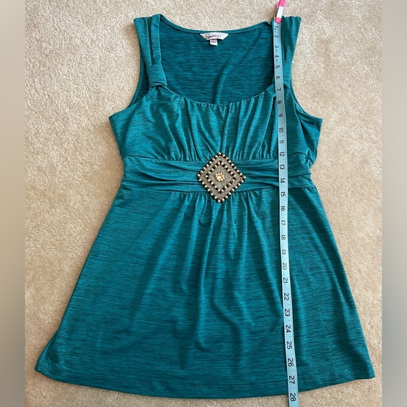 Speechless Top - Beautiful Bead Work Detail - Size Large - Sleeveless - Picture 2 of 5